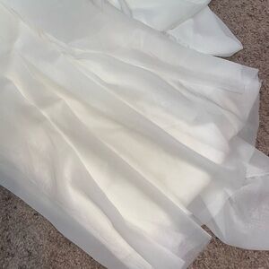 8 Yards of Elegant Ivory Chiffon Fabric